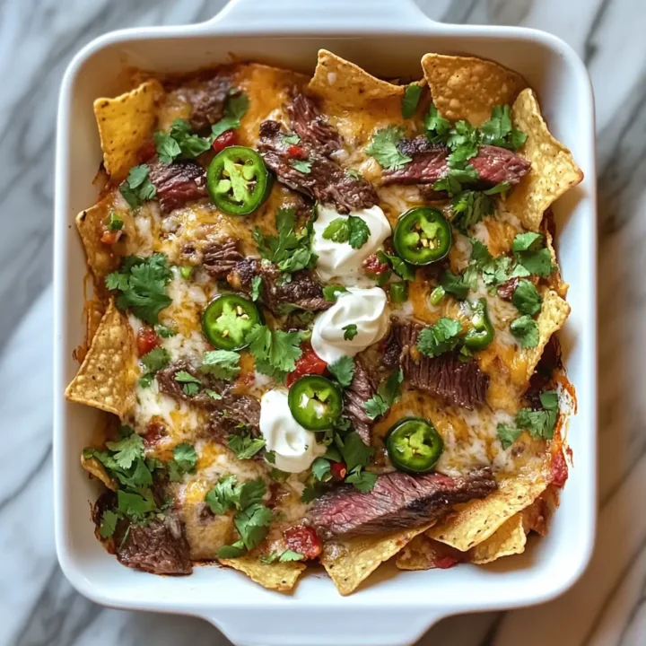 Steak Nachos with Carne Asada