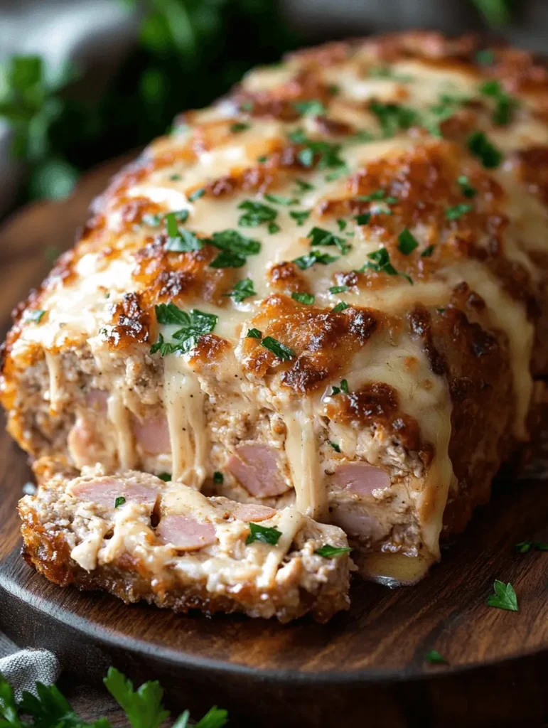 Chicken Cordon Bleu Meatloaf