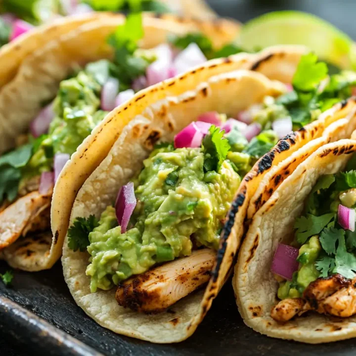 Crispy Chicken Tacos with Creamy Avocado