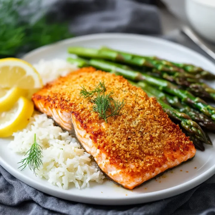 Simple and Crispy Panko Salmon