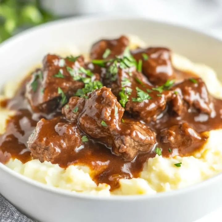 Tender Braised Beef Tips