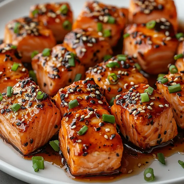 Easy Firecracker Salmon Bites