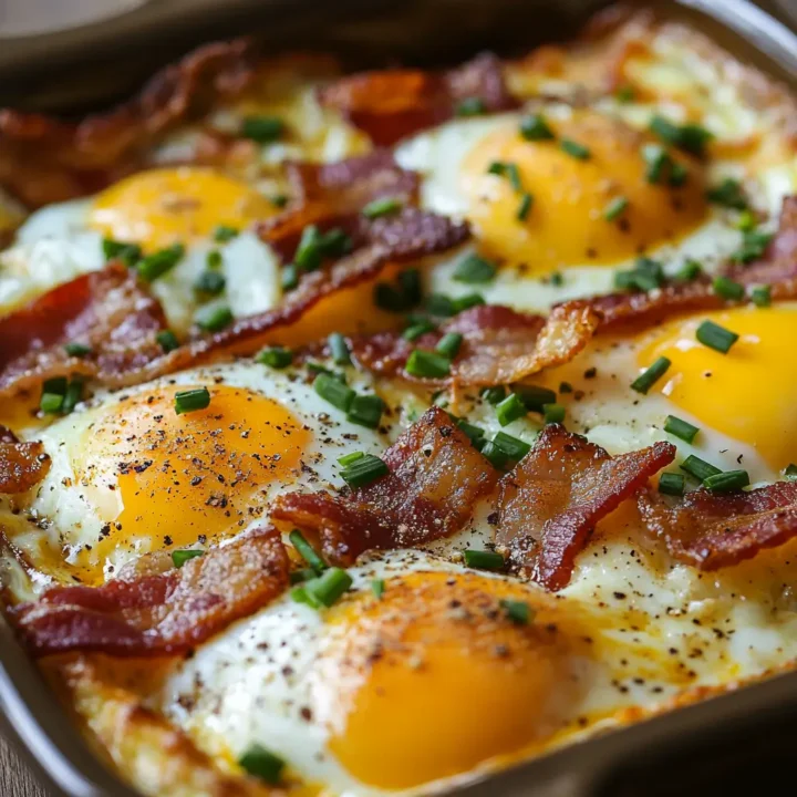 Cheesy Bacon and Egg Bake