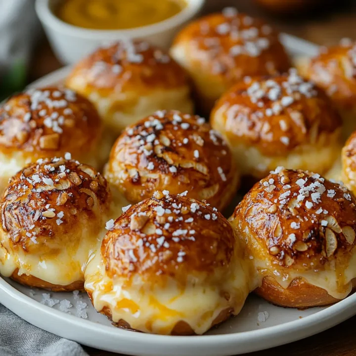Gooey Cheesy Pretzel Bites