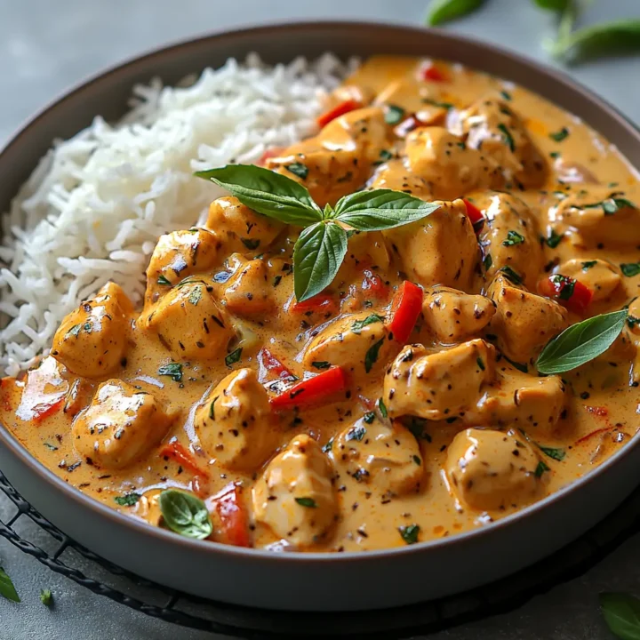 CREAMY SMOTHERED CHICKEN AND RICE