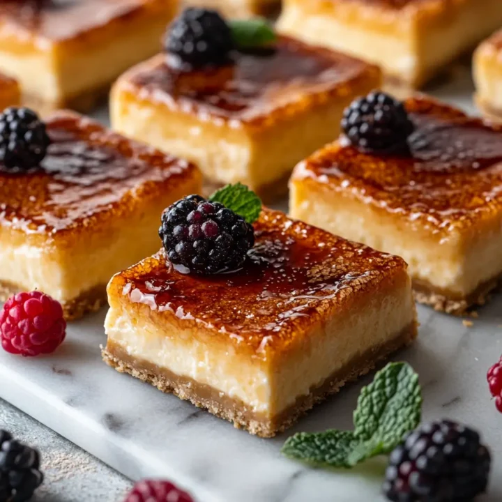 Crème Brûlée Cheesecake Bars