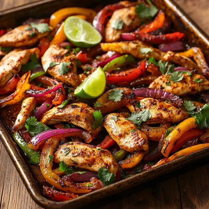 Sheet Pan Chicken Fajitas