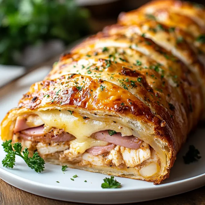 Chicken Cordon Bleu Stromboli Recipe