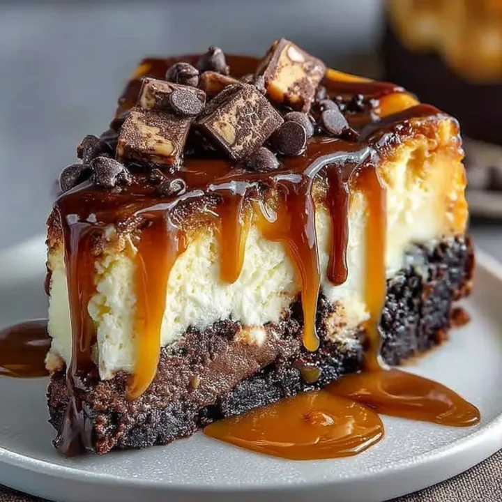 Caramel Brownie Cheesecake