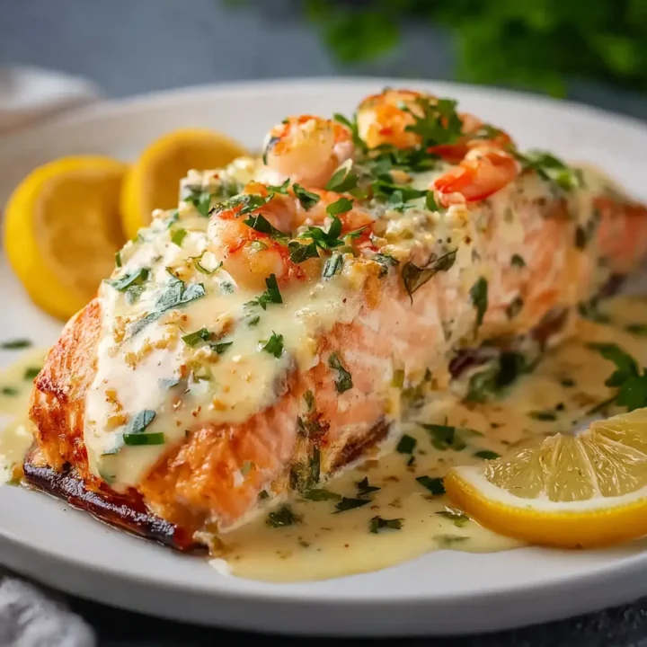 Crab and Shrimp Stuffed Salmon