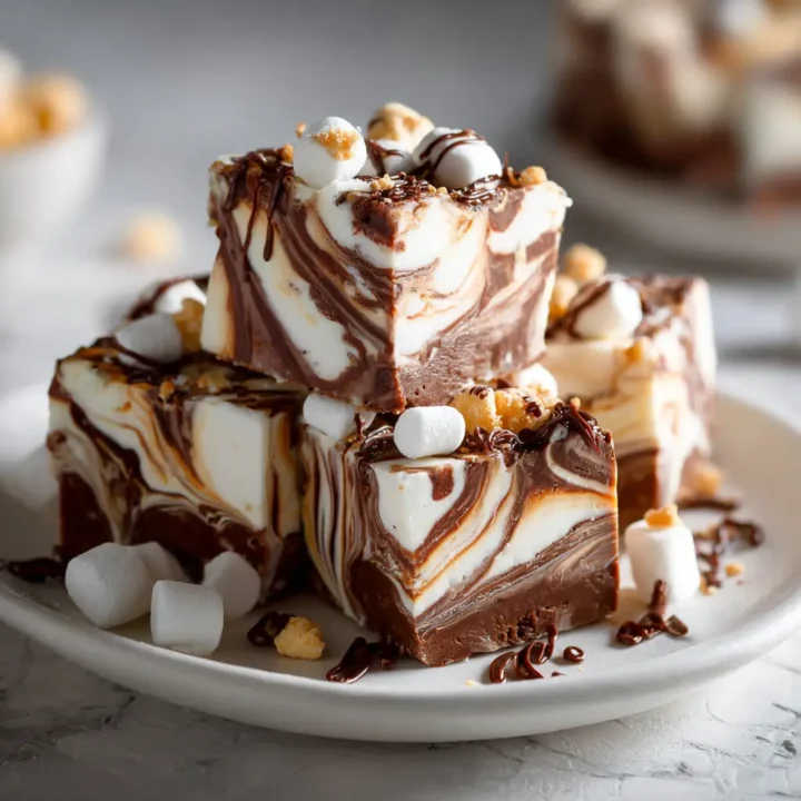 Marshmallow Swirl Fudge