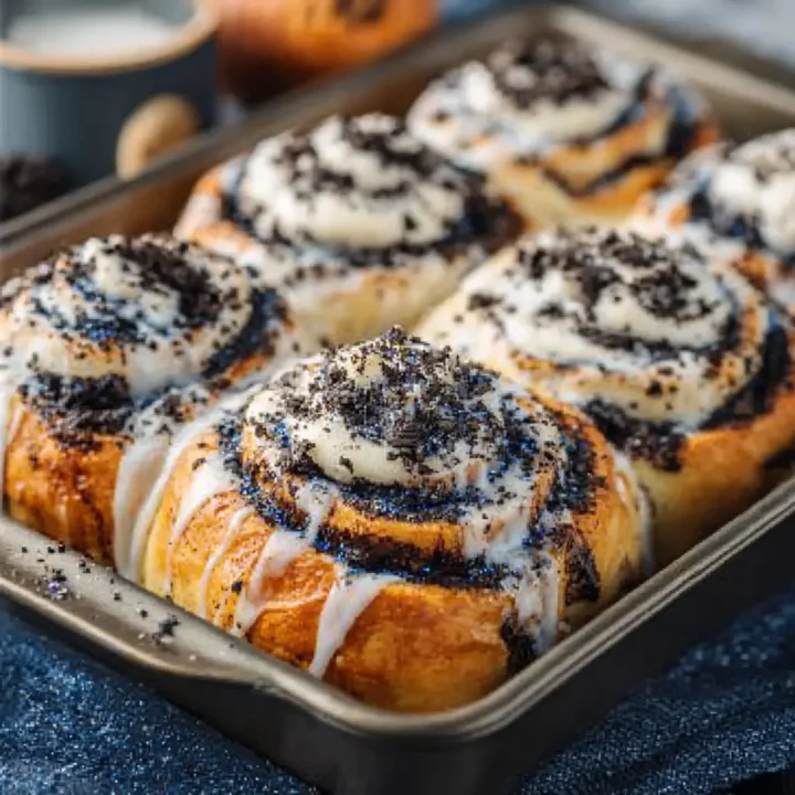Homemade Oreo Cinnamon Roll