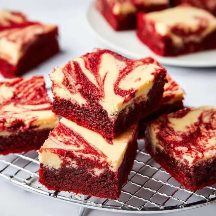Red Velvet Bottom Cheesecake Mini Brownies