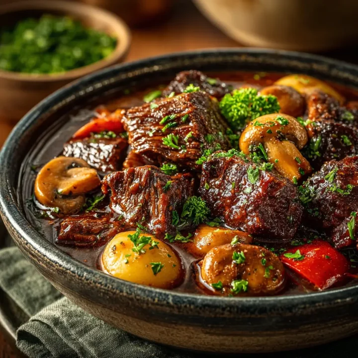 Slow Cooker Beef Bourguignon