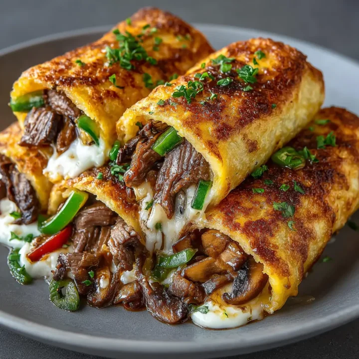 Keto Philly Cheesesteak Rolls