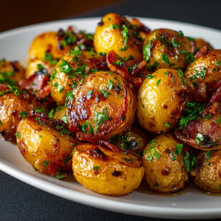 Sweet and Savory Honey Bacon Roasted Potatoes