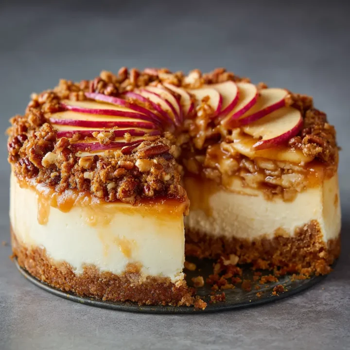 Apple Crumble Cheesecake