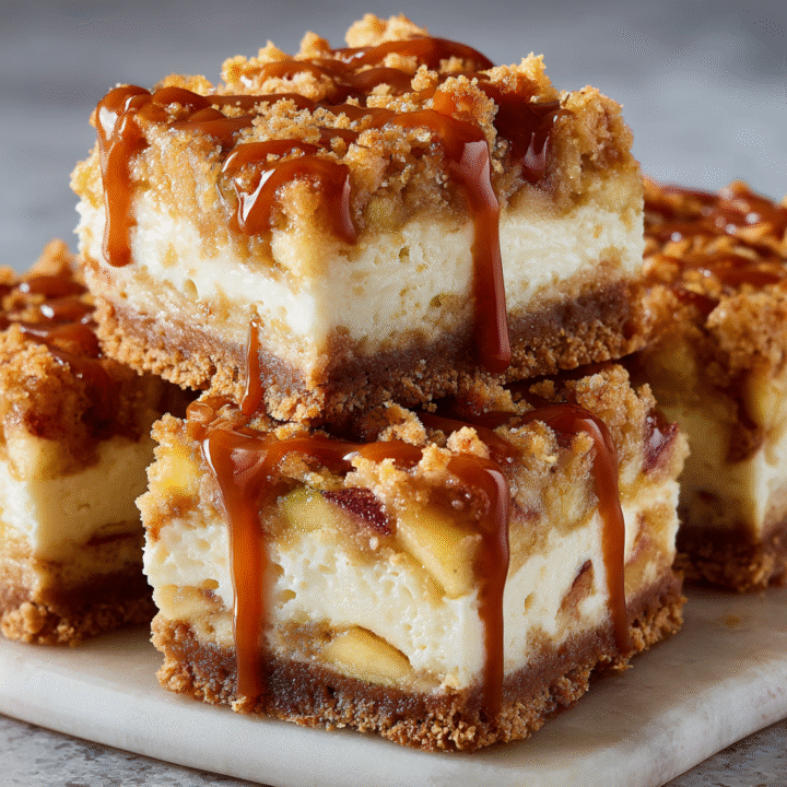 Caramel Apple Cheesecake Bars Recipe