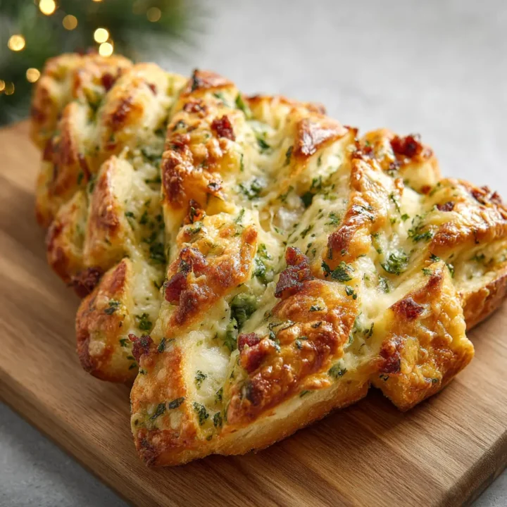 Cheesy Christmas Tree Bread
