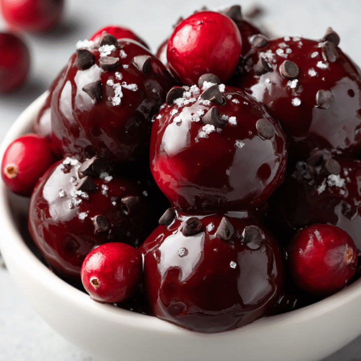 Chocolate Covered Cranberry Sauce