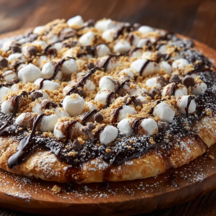 Chocolate Fudge Dessert Pizza