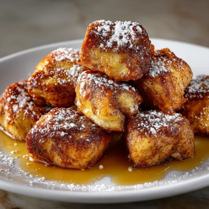 Cinnamon Roll French Toast Bites