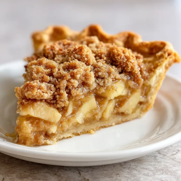 Classic Sour Cream Apple Pie with Brown Sugar Streusel