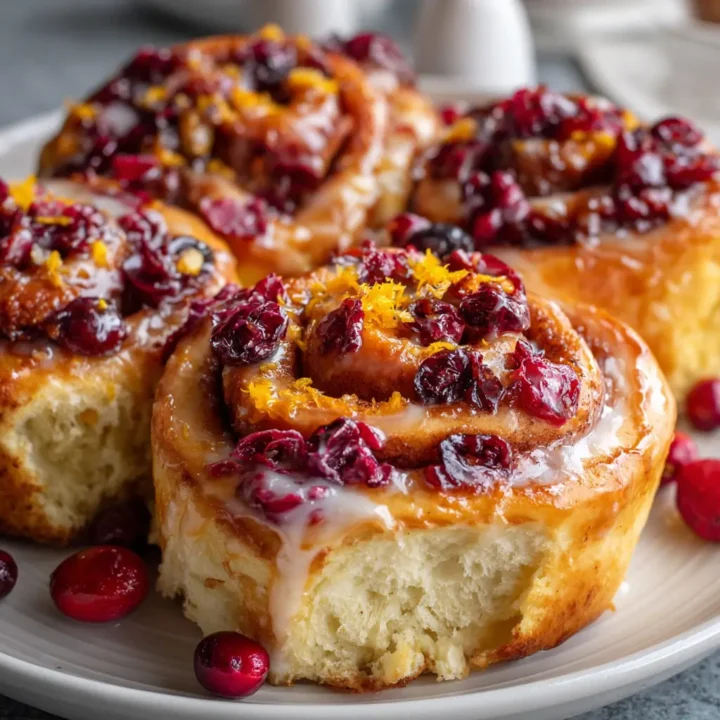 Cranberry Orange Cinnamon Rolls