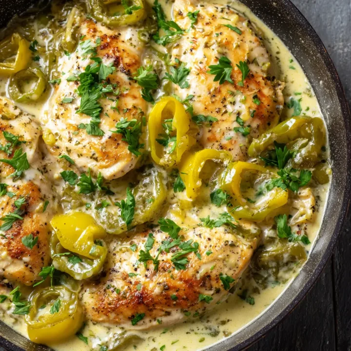 Creamy Pepperoncini Chicken Skillet