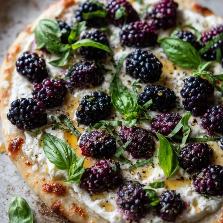 Delicious Blackberry Basil Ricotta Pizza for Summer