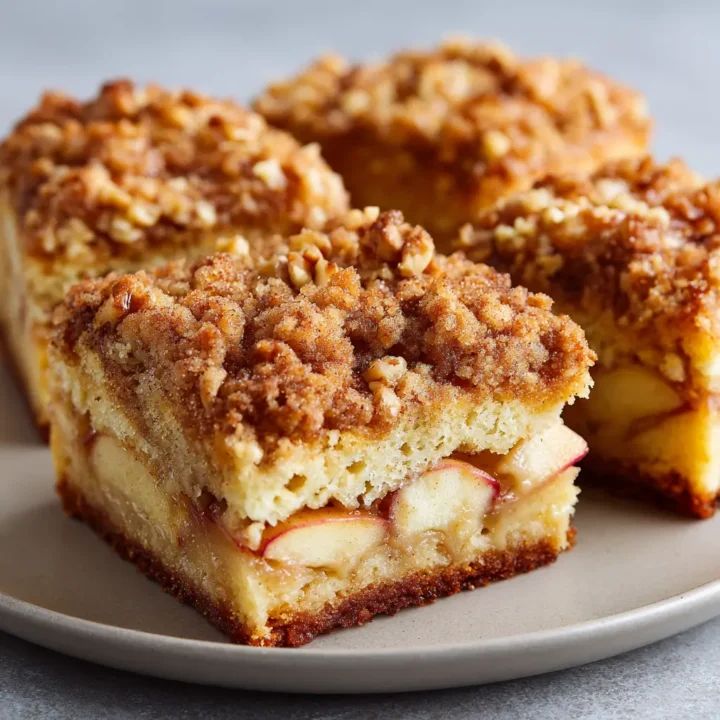 Easy Apple Coffee Cake with Cinnamon Streusel Topping