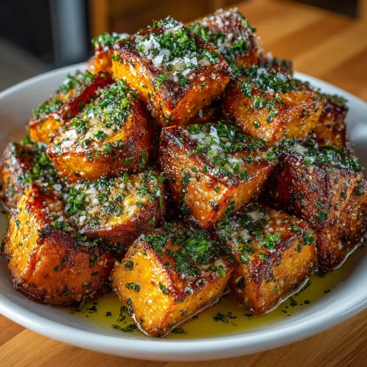 Garlic Parmesan Sweet Potato