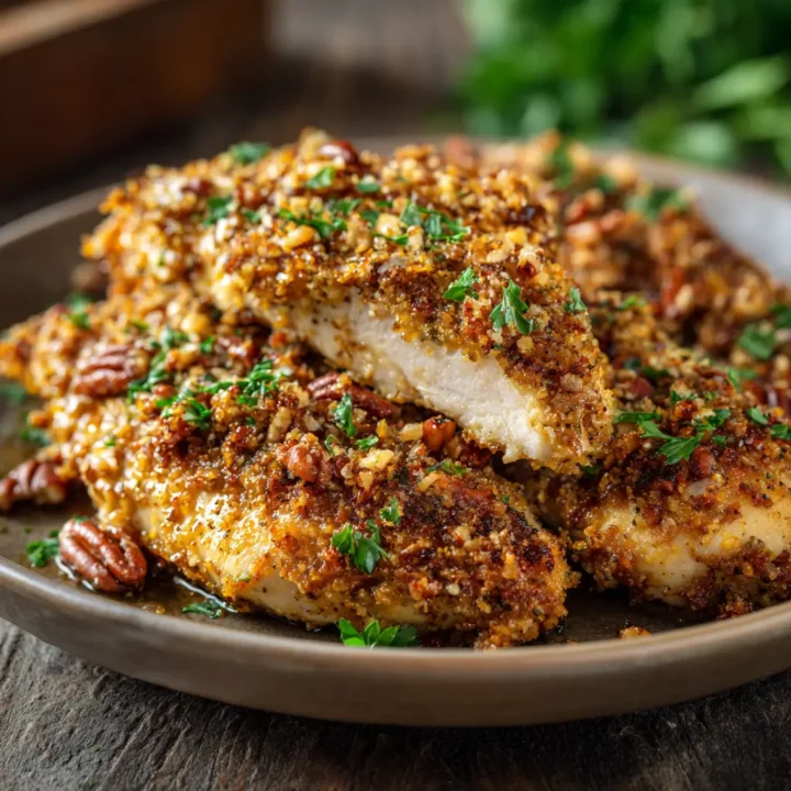 Maple Pecan Crusted Chicken
