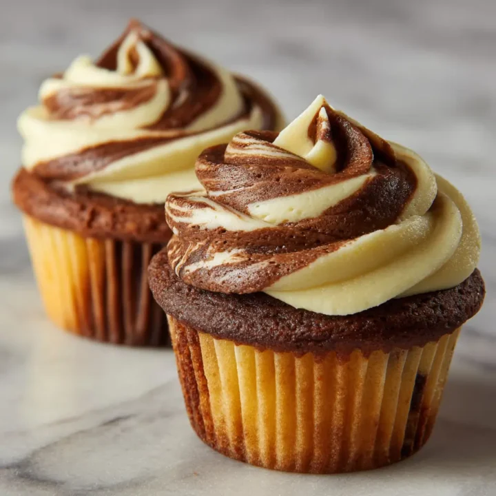 The Best Marble Cupcakes