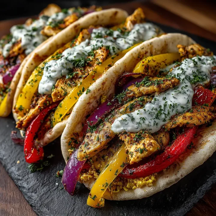Must Try Sheet Pan Chicken Pitas with Herby Ranch