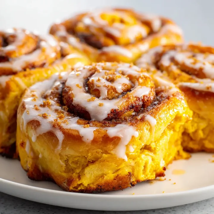 Pumpkin Cream Cheese Cinnamon Rolls