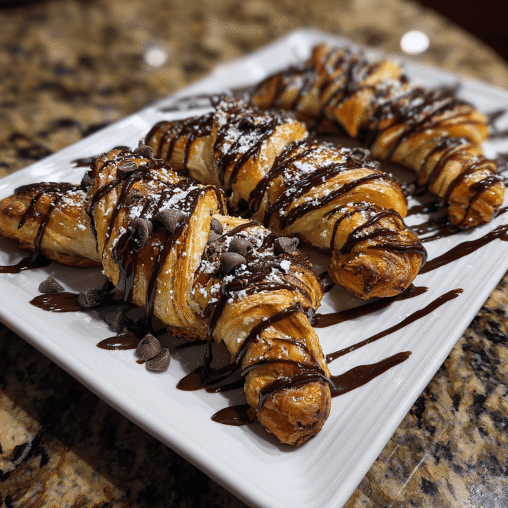 Triple Chocolate Puff Pastry Twists: A Decadent Dessert