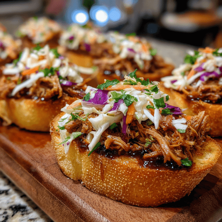 Pulled Pork Crostini: A Flavorful Appetizer