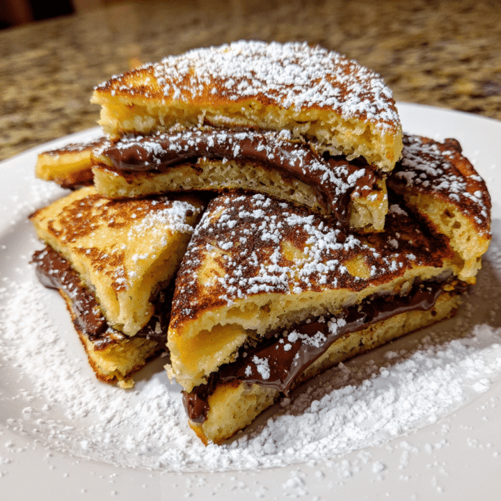 Fried Nutella Pancake Sandwich Recipe