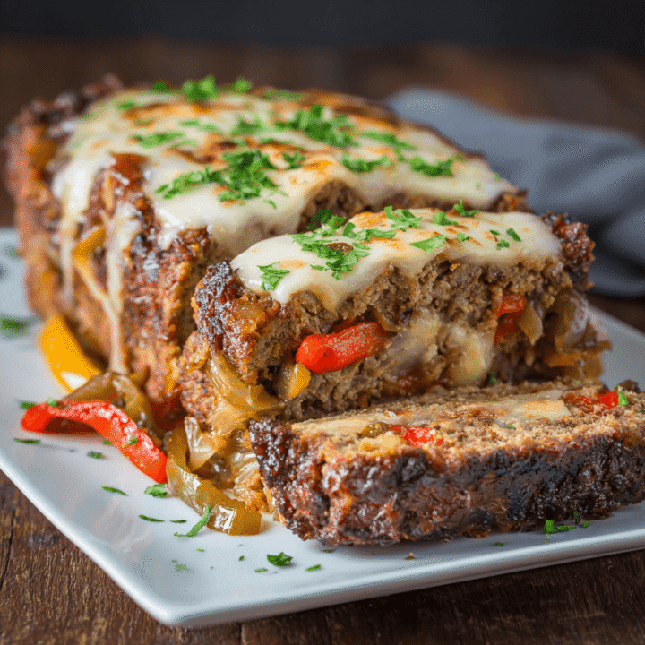 Philly Cheesesteak Meatloaf Recipe