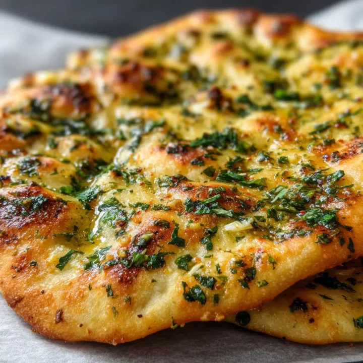 Air Fryer Garlic Flatbread