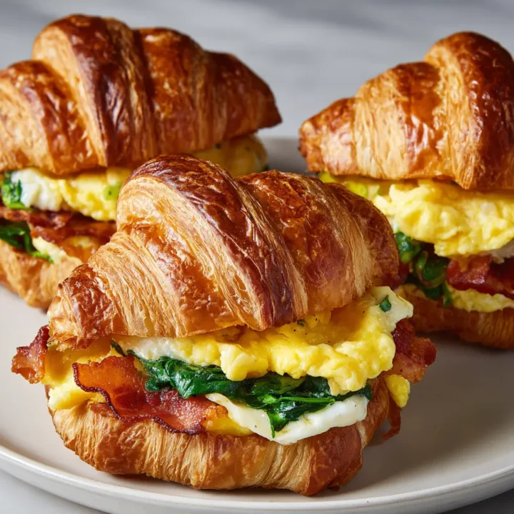 Breakfast Croissant Sandwiches