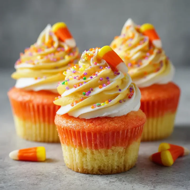 Candy Corn Cupcakes