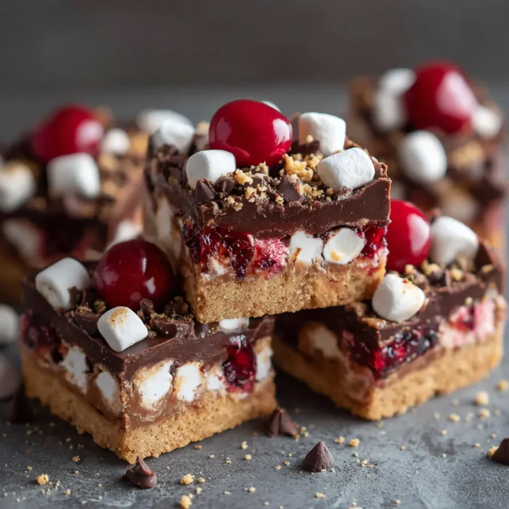Cherry Marshmallow Fudge Bars Recipe