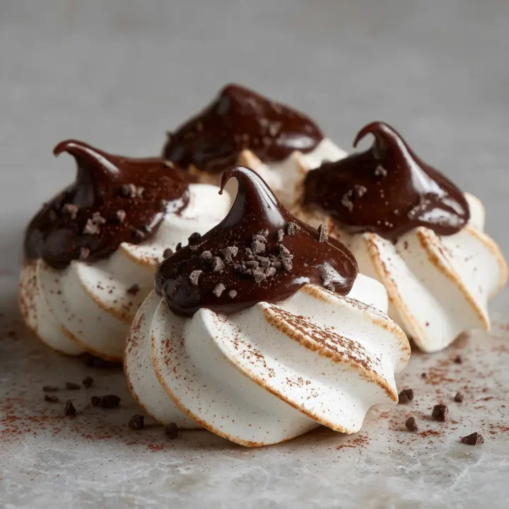 Chocolate Dipped Meringue Cookies