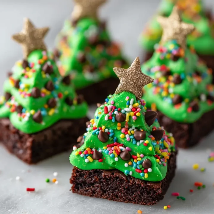 Christmas Tree Brownies