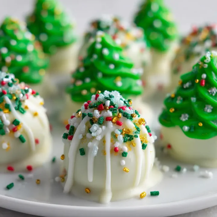 Christmas Tree Cake Truffles