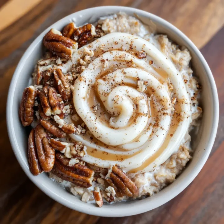 Cinnamon Bun Oatmeal Bowl