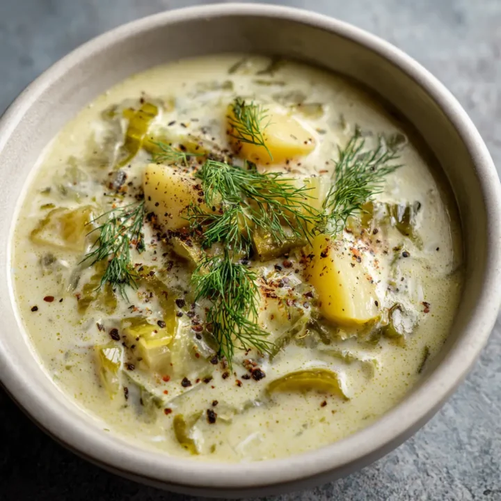 Creamy Dill Pickle Soup