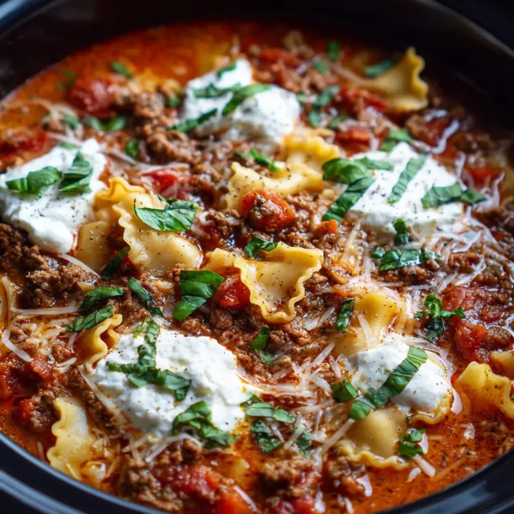 Crockpot Lasagna Soup